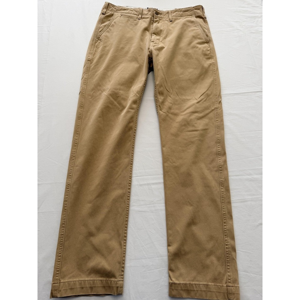 Levis Pants Mens 30x32 Beige Chino Straight Leg Regular Fit Cotton 52163-0004
